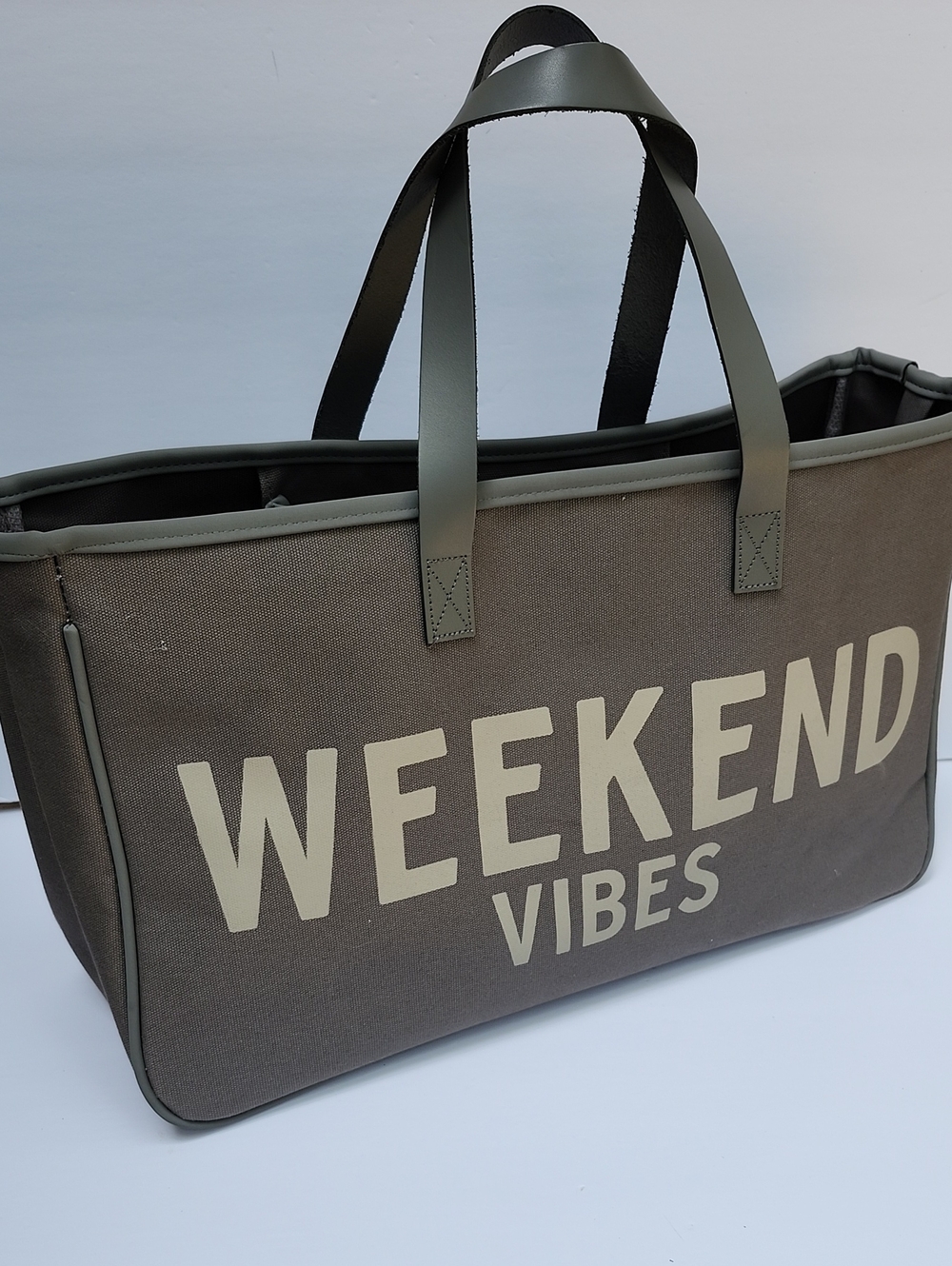 SANTA BARBARA DESIGN STUDIO LARGE CANVAS/LEATHER TOTE